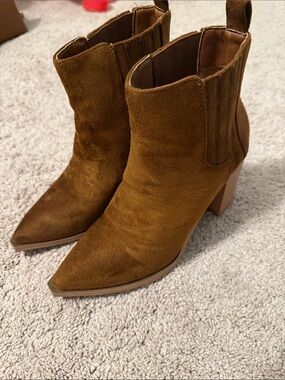 Brown Suede Bootie